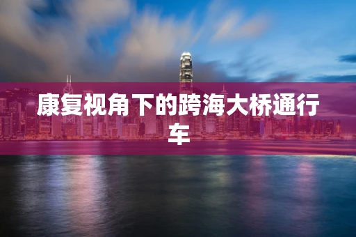 康复视角下的跨海大桥通行车