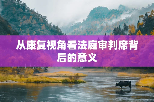 从康复视角看法庭审判席背后的意义