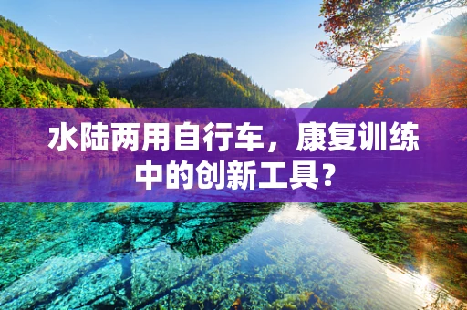 水陆两用自行车，康复训练中的创新工具？