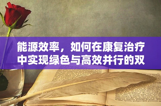 能源效率，如何在康复治疗中实现绿色与高效并行的双赢？