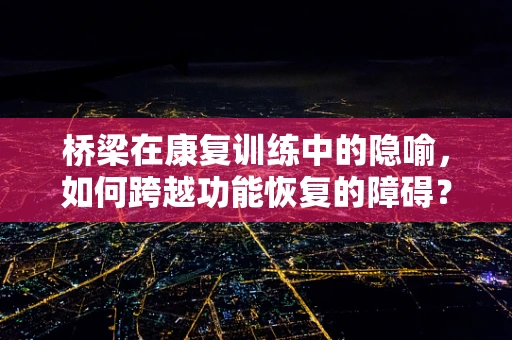 桥梁在康复训练中的隐喻，如何跨越功能恢复的障碍？
