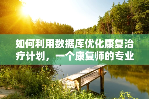 如何利用数据库优化康复治疗计划，一个康复师的专业视角？