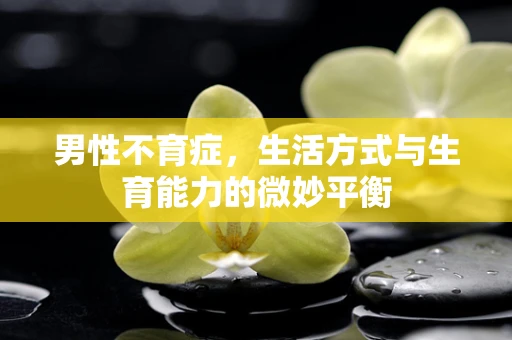 男性不育症，生活方式与生育能力的微妙平衡