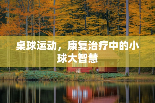 桌球运动，康复治疗中的小球大智慧