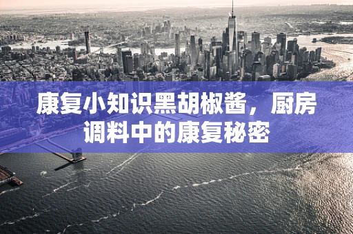 康复小知识黑胡椒酱，厨房调料中的康复秘密