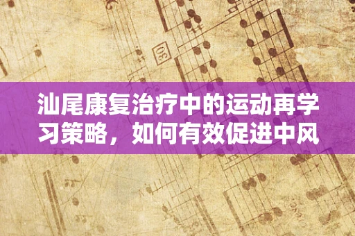 汕尾康复治疗中的运动再学习策略，如何有效促进中风患者恢复？