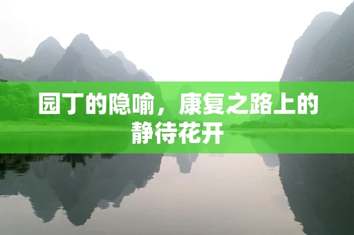 园丁的隐喻，康复之路上的静待花开