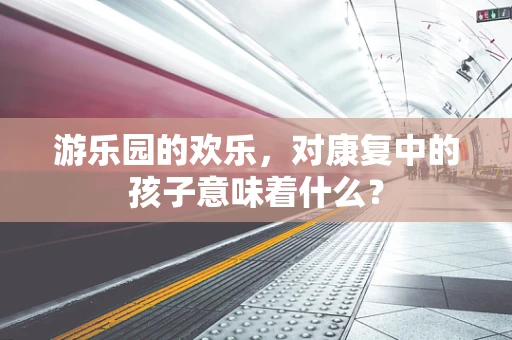 游乐园的欢乐，对康复中的孩子意味着什么？