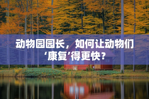 动物园园长，如何让动物们‘康复’得更快？