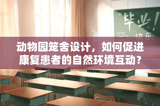 动物园笼舍设计，如何促进康复患者的自然环境互动？
