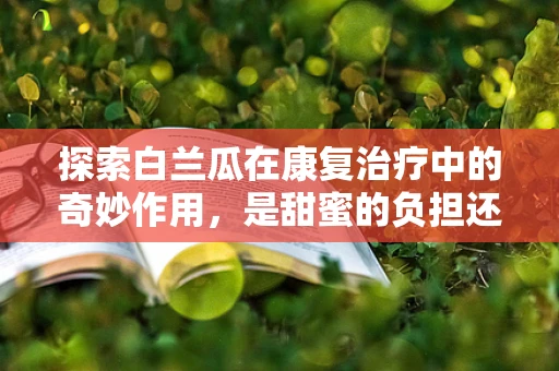 探索白兰瓜在康复治疗中的奇妙作用，是甜蜜的负担还是康复的良伴？