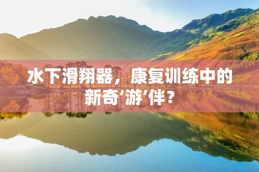 水下滑翔器，康复训练中的新奇‘游’伴？