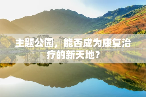 主题公园，能否成为康复治疗的新天地？