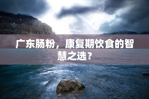 广东肠粉，康复期饮食的智慧之选？