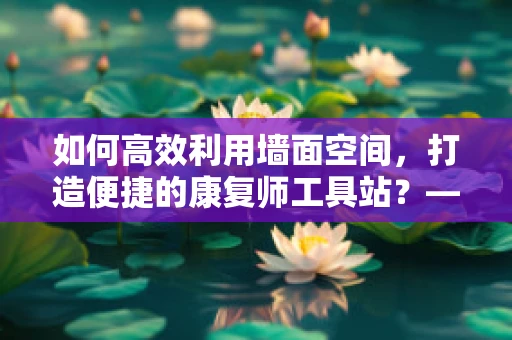 如何高效利用墙面空间，打造便捷的康复师工具站？——以墙面清洁用品架为例
