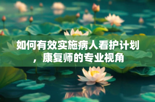 如何有效实施病人看护计划，康复师的专业视角