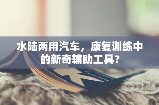 水陆两用汽车，康复训练中的新奇辅助工具？