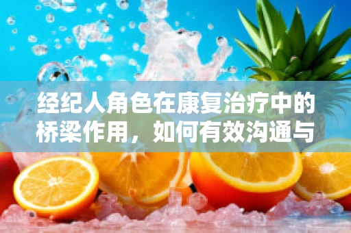 经纪人角色在康复治疗中的桥梁作用，如何有效沟通与协作？