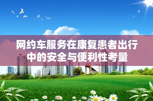 网约车服务在康复患者出行中的安全与便利性考量