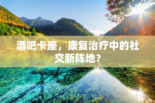 酒吧卡座，康复治疗中的社交新阵地？