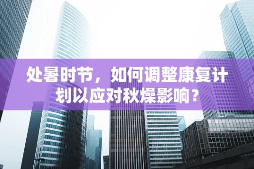 处暑时节，如何调整康复计划以应对秋燥影响？