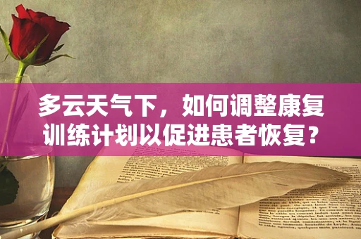 多云天气下，如何调整康复训练计划以促进患者恢复？