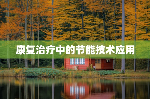 康复治疗中的节能技术应用