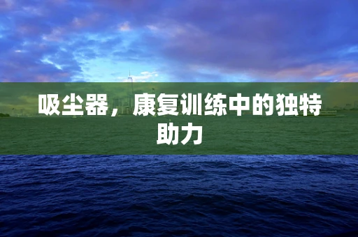 吸尘器，康复训练中的独特助力