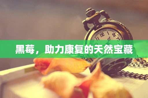 黑莓，助力康复的天然宝藏
