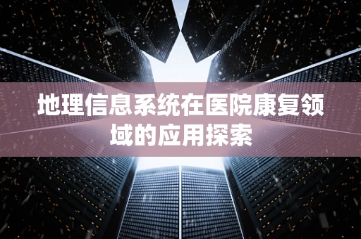 地理信息系统在医院康复领域的应用探索