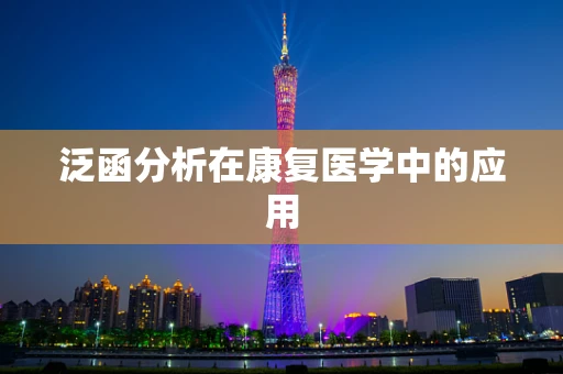 泛函分析在康复医学中的应用