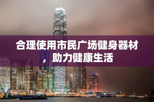 合理使用市民广场健身器材，助力健康生活
