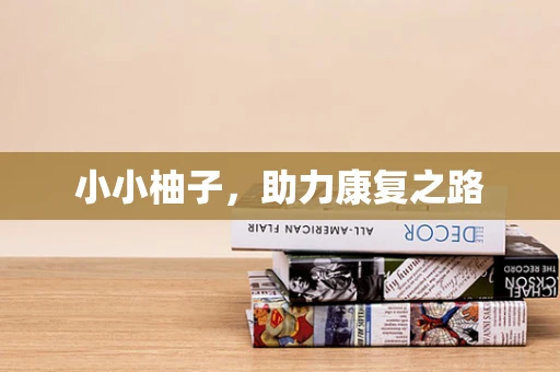 小小柚子，助力康复之路