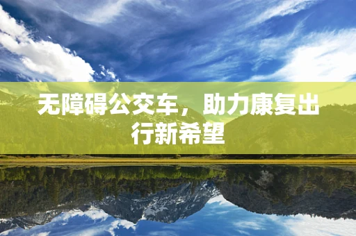 无障碍公交车，助力康复出行新希望