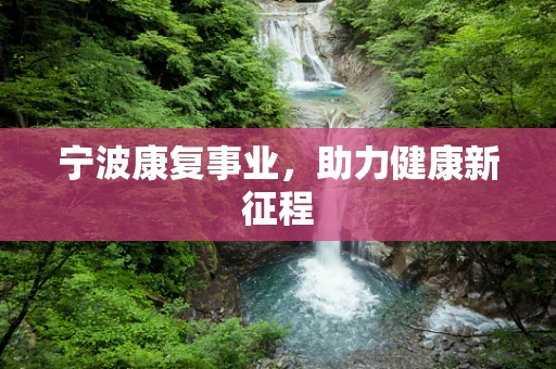宁波康复事业，助力健康新征程