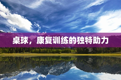 桌球，康复训练的独特助力