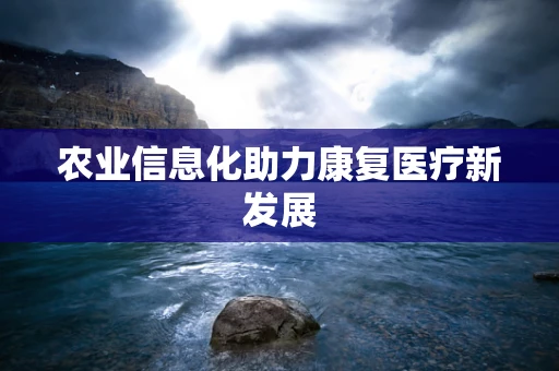 农业信息化助力康复医疗新发展