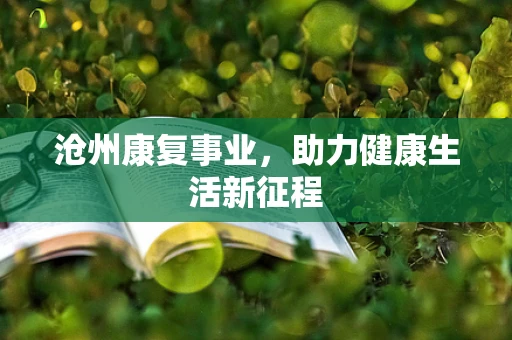 沧州康复事业，助力健康生活新征程