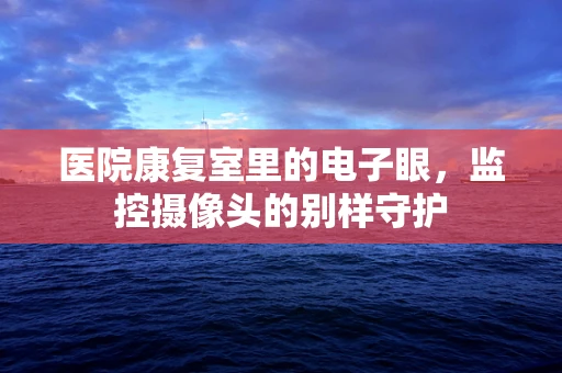 医院康复室里的电子眼，监控摄像头的别样守护
