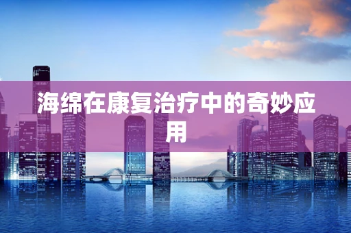 海绵在康复治疗中的奇妙应用