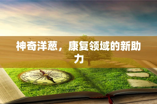 神奇洋葱，康复领域的新助力