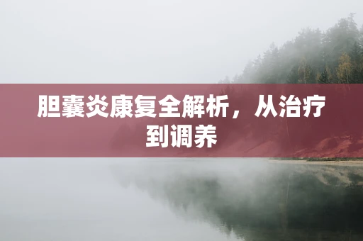 胆囊炎康复全解析，从治疗到调养