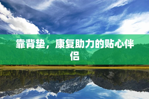 靠背垫，康复助力的贴心伴侣