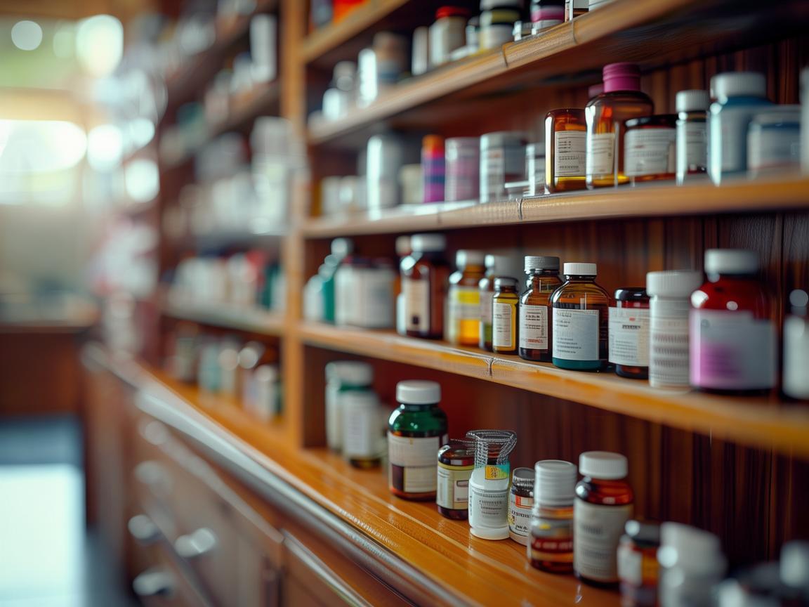药店药柜，康复背后的药物支撑